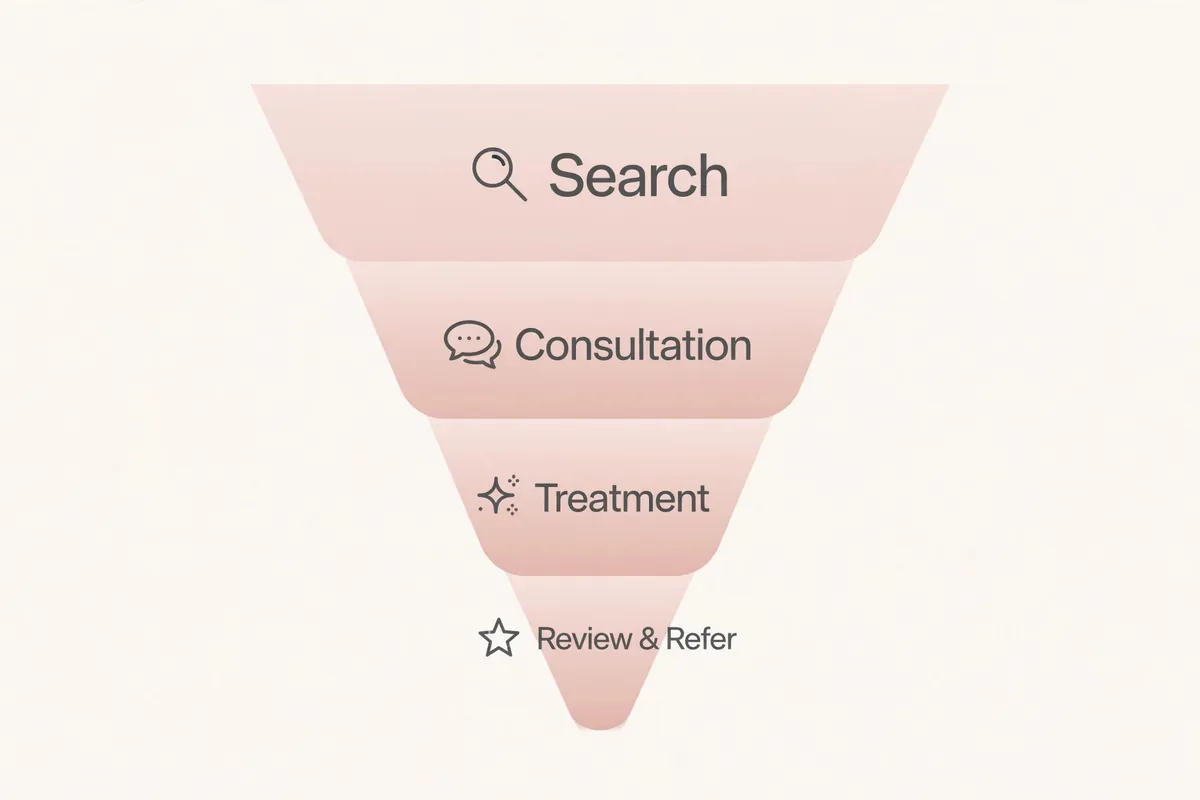 The aesthetics clinic consultation funnel