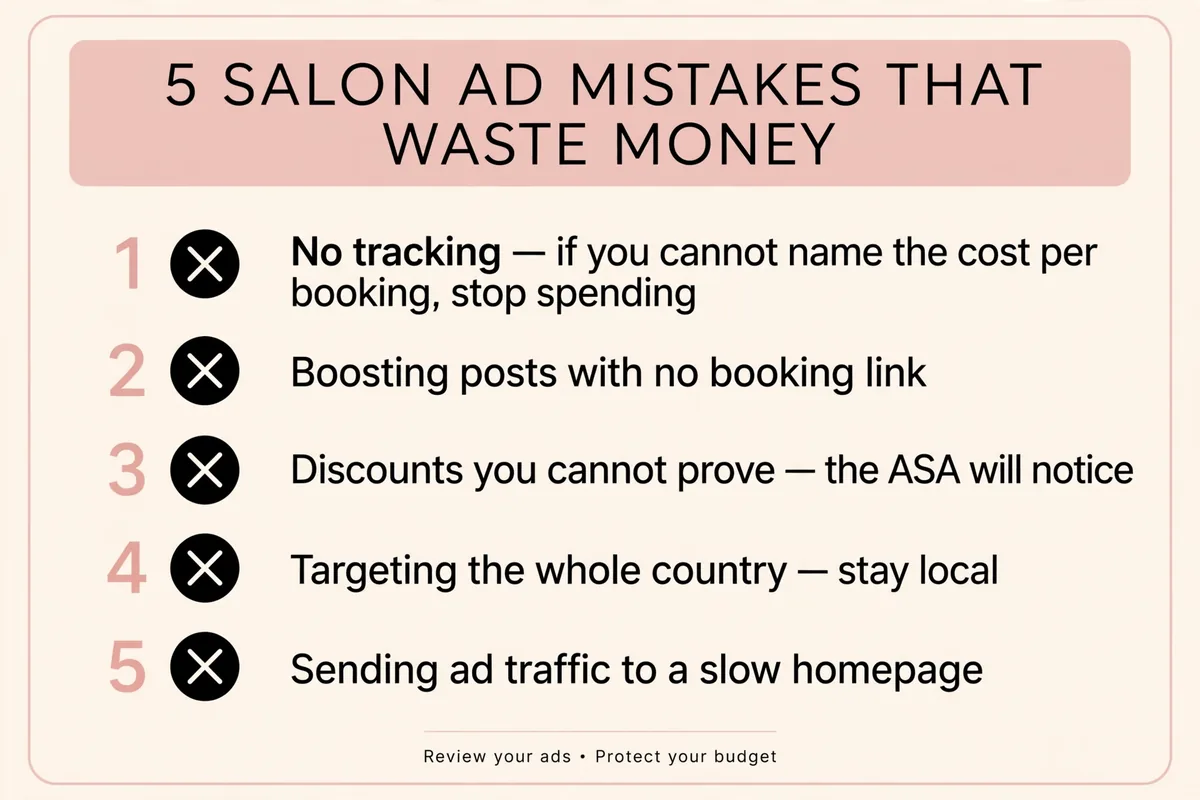 Five salon ad mistakes that waste money