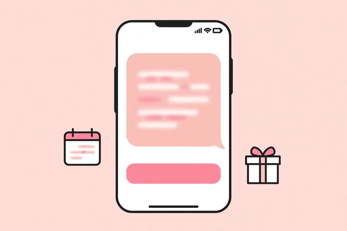 Win-back text message template for lapsed salon clients