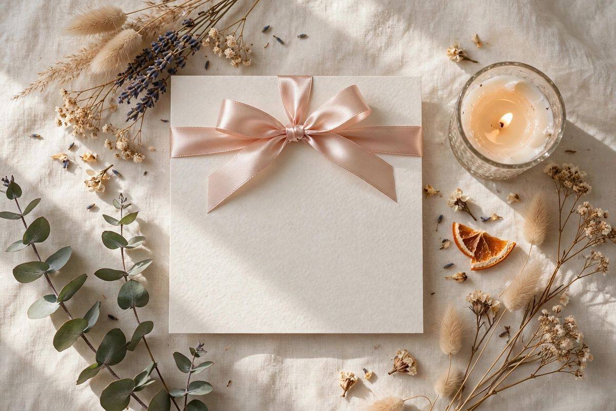 Spa gift voucher styled flat-lay, sell vouchers like a product