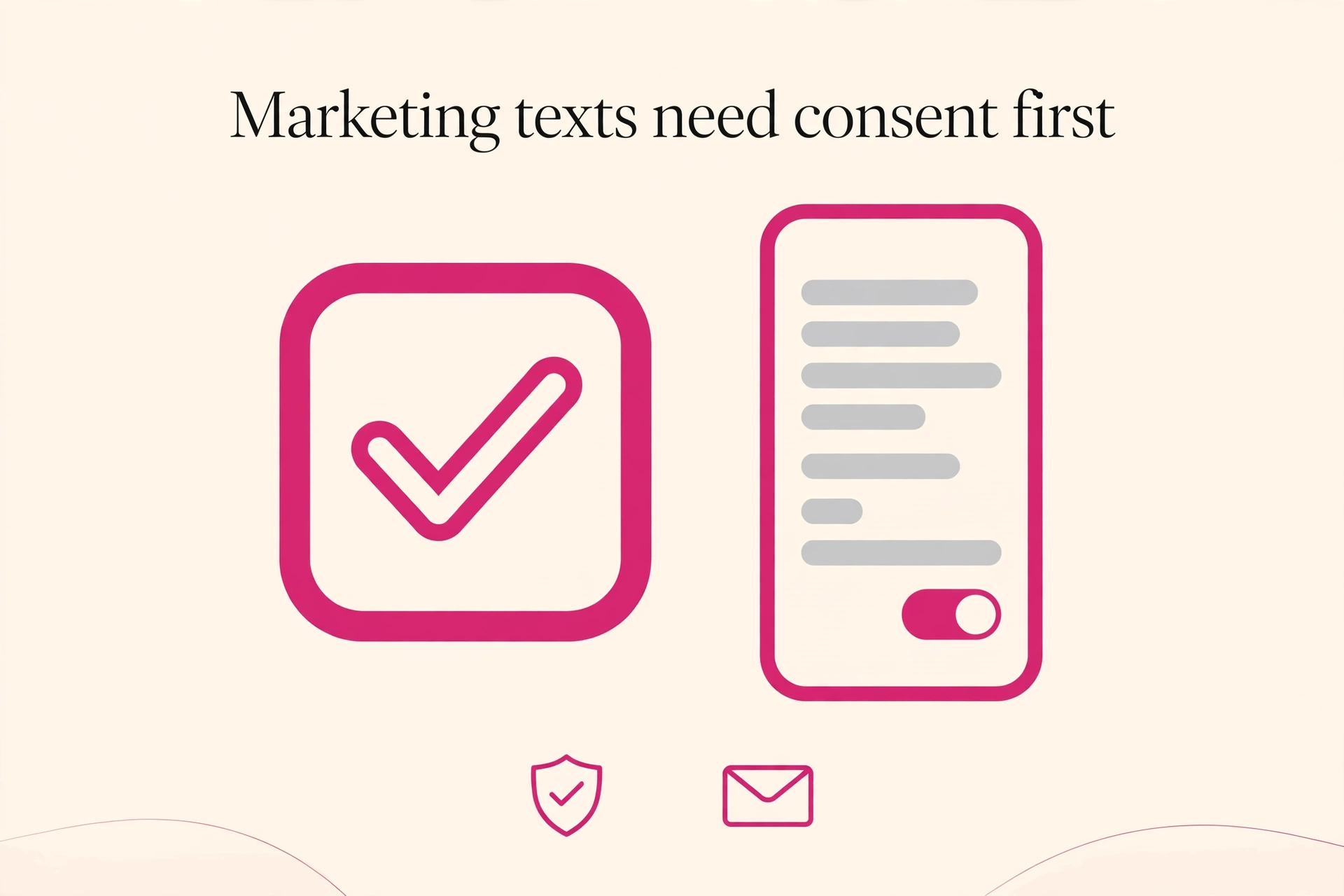 Marketing texts need consent first, UK PECR consent graphic for spas